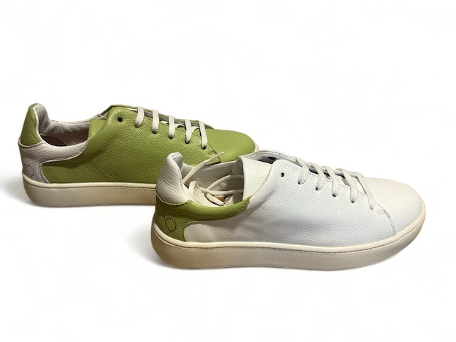 Lady Leder Sneaker Granit & Blanco & (Damen)